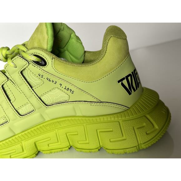 NIB $895 Versace Trigreca Chain Reaction Sneakers Citron 11.5 (44.5) IT DSU8094 main image 7